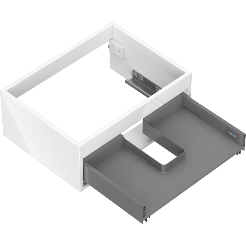 Mexen Box-A korpus skříňky podumyvadlové 60 cm, 1 zásuvka, bílý lesk - 91AX0-0600-235-1-00