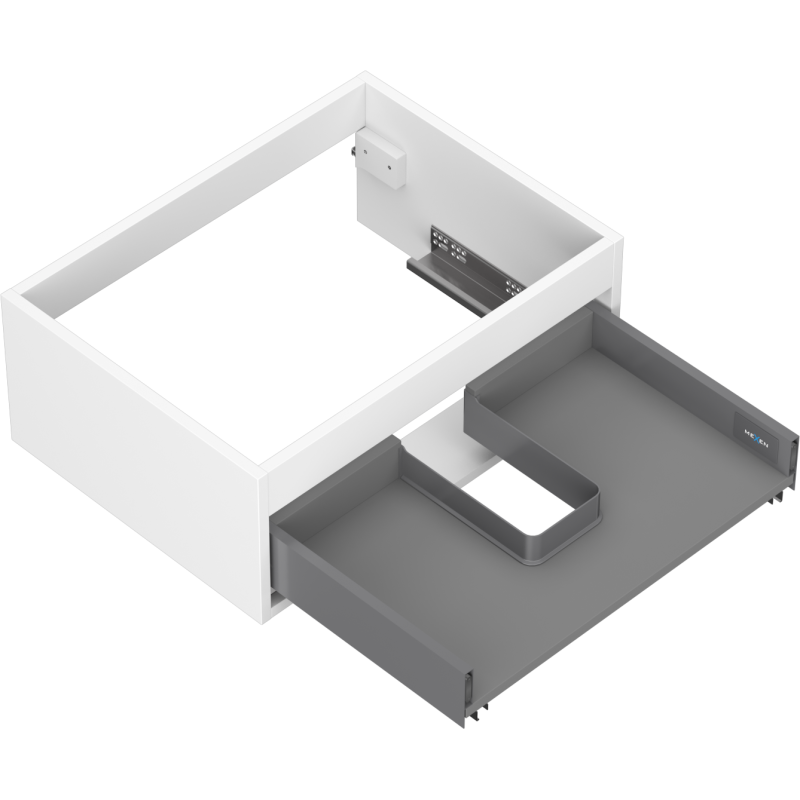 Mexen Box-A korpus skříňky pod umyvadlo 60 cm, 1 zásuvka, bílý mat - 91AX0-0600-235-1-01