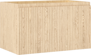 Mexen Rivel koupelnová skříňka pod umyvadlo 80 cm, 1 zásuvka, drážkovaná, dub - 91A20-08047-1-BF81