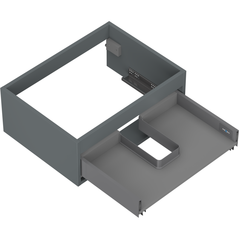 Mexen Box-A korpus skříňky podumyvadlové 60 cm, 1 zásuvka, grafit mat - 91AX0-0600-235-1-66