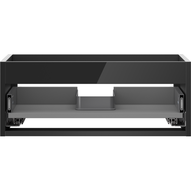 Mexen Box-A korpus skříňky pod umyvadlo 60 cm, 1 zásuvka, černý lesk - 91AX0-0600-235-1-70