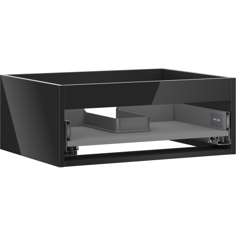 Mexen Box-A korpus skříňky pod umyvadlo 60 cm, 1 zásuvka, černý lesk - 91AX0-0600-235-1-70