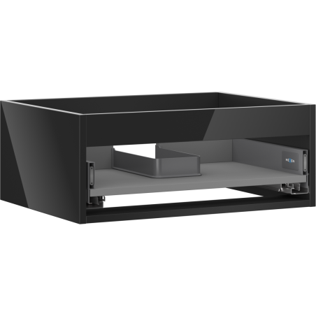 Mexen Box-A korpus skříňky pod umyvadlo 60 cm, 1 zásuvka, černý lesk - 91AX0-0600-235-1-70