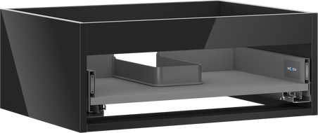 Mexen Box-A korpus skříňky pod umyvadlo 60 cm, 1 zásuvka, černý lesk - 91AX0-0600-235-1-70