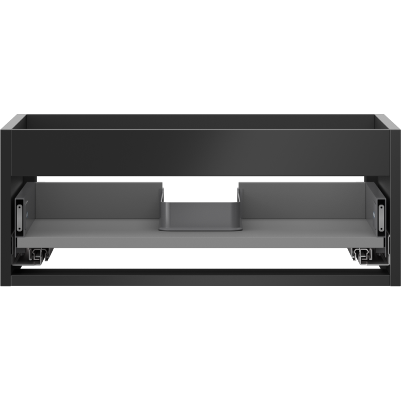 Mexen Box-A korpus skříňky pod umyvadlo 60 cm, 1 zásuvka, černý mat - 91AX0-0600-235-1-71