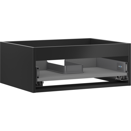 Mexen Box-A korpus skříňky pod umyvadlo 60 cm, 1 zásuvka, černý mat - 91AX0-0600-235-1-71