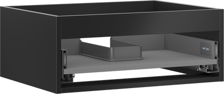 Mexen Box-A korpus skříňky pod umyvadlo 60 cm, 1 zásuvka, černý mat - 91AX0-0600-235-1-71