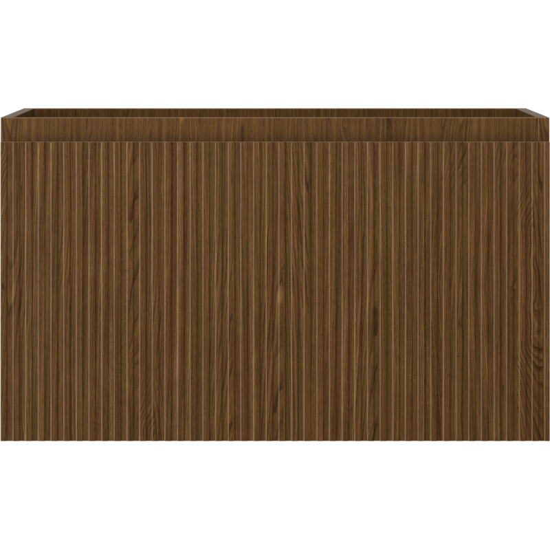 Mexen Rivel koupelnová skříňka pod umyvadlo 80 cm, 1 zásuvka, rýhovaná, ořech - 91A20-08047-1-BF86