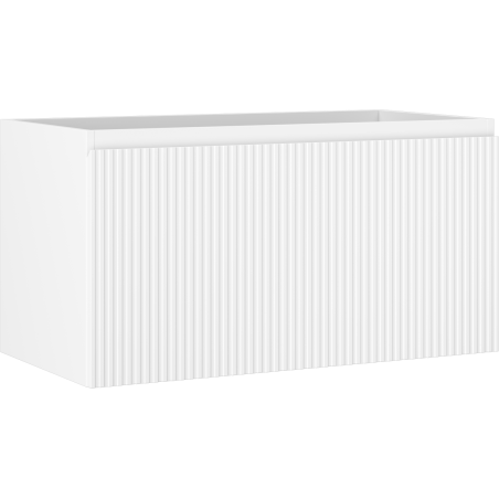 Mexen Rivel koupelnová skříňka pod umyvadlo 90 cm, 1 zásuvka, drážkovaná, bílá mat - 91A20-09047-1-BF01