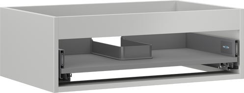 Mexen Box-A korpus skříňky pod umyvadlo 70 cm, 1 zásuvka, šedý mat - 91AX0-0700-235-1-62