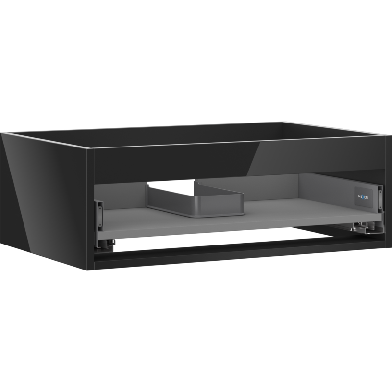 Mexen Box-A korpus skříňky pod umyvadlo 70 cm, 1 zásuvka, černý lesk - 91AX0-0700-235-1-70