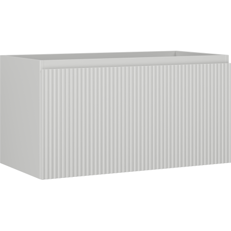 Mexen Rivel koupelnová skříňka pod umyvadlo 90 cm, 1 zásuvka, drážkovaná, šedá mat - 91A20-09047-1-BF62