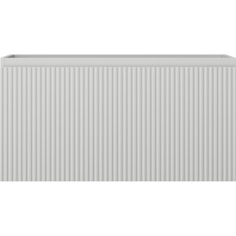 Mexen Rivel koupelnová skříňka pod umyvadlo 90 cm, 1 zásuvka, drážkovaná, šedá mat - 91A20-09047-1-BF62