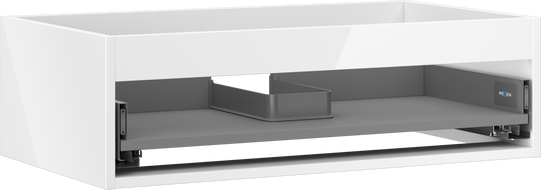 Mexen Box-A korpus skříňky pod umyvadlo 80 cm, 1 zásuvka, bílý lesk - 91AX0-0800-235-1-00