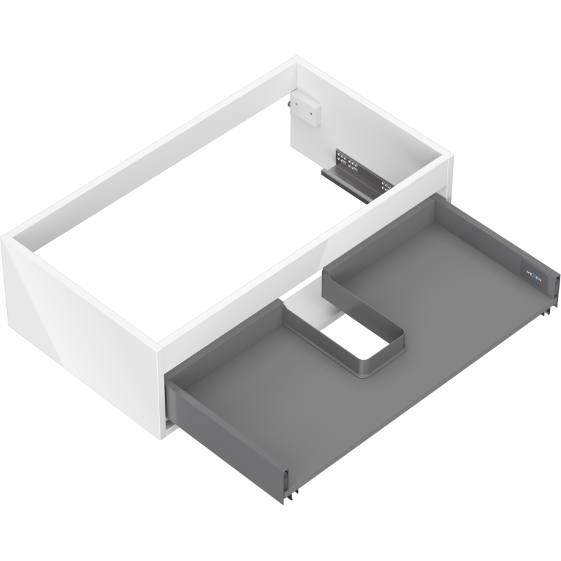 Mexen Box-A korpus skříňky pod umyvadlo 80 cm, 1 zásuvka, bílý lesk - 91AX0-0800-235-1-00