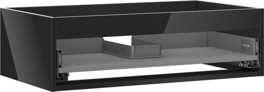 Mexen Box-A korpus skříňky pod umyvadlo 80 cm, 1 zásuvka, černý lesk - 91AX0-0800-235-1-70