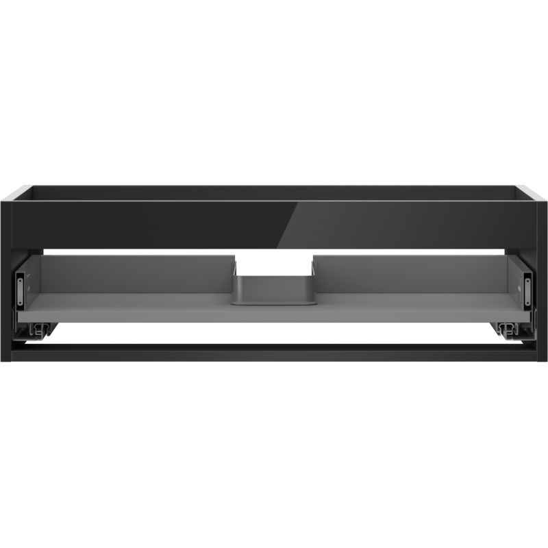 Mexen Box-A korpus skříňky pod umyvadlo 80 cm, 1 zásuvka, černý lesk - 91AX0-0800-235-1-70