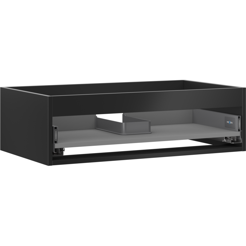 Mexen Box-A korpus skříňky pod umyvadlo 80 cm, 1 zásuvka, černý mat - 91AX0-0800-235-1-71