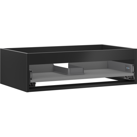 Mexen Box-A korpus skříňky pod umyvadlo 80 cm, 1 zásuvka, černý mat - 91AX0-0800-235-1-71