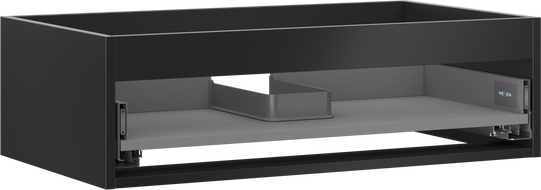 Mexen Box-A korpus skříňky pod umyvadlo 80 cm, 1 zásuvka, černý mat - 91AX0-0800-235-1-71