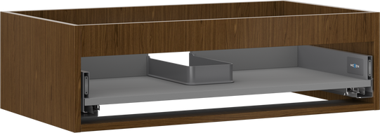 Mexen Box-A korpus skříňky pod umyvadlo 80 cm, 1 zásuvka, ořech - 91AX0-0800-235-1-86