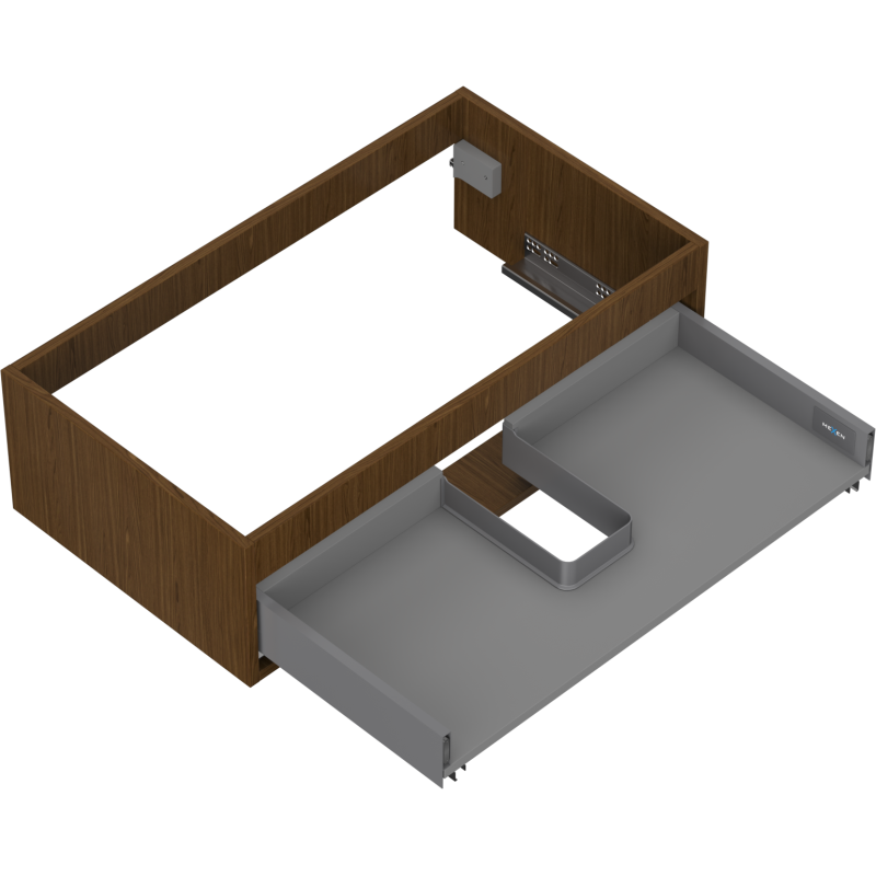 Mexen Box-A korpus skříňky pod umyvadlo 80 cm, 1 zásuvka, ořech - 91AX0-0800-235-1-86