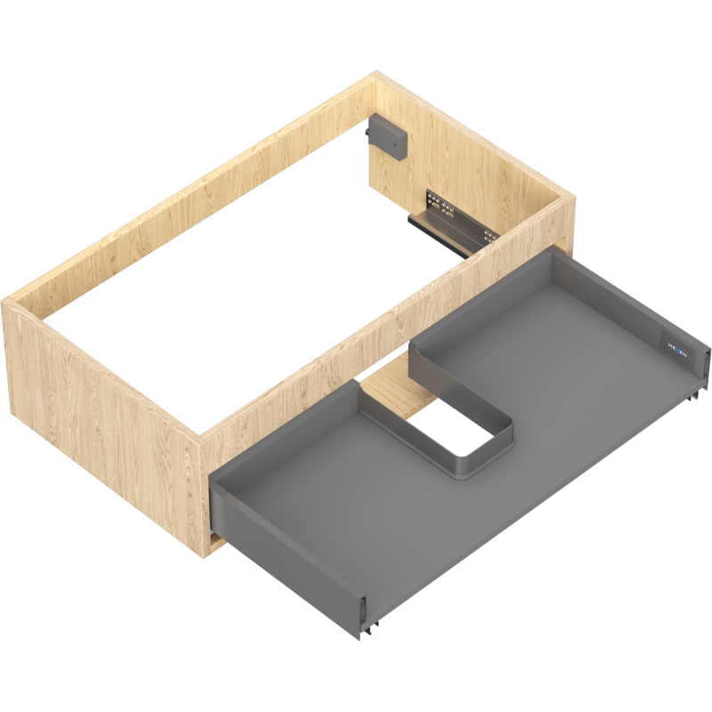 Mexen Box-A korpus skříňky pod umyvadlo 80 cm, 1 zásuvka, dub - 91AX0-0800-235-1-81