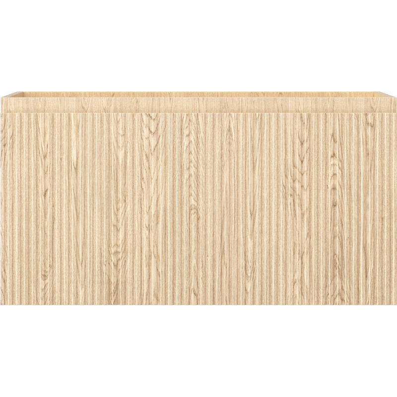 Mexen Rivel koupelnová skříňka pod umyvadlo 90 cm, 1 zásuvka, drážkovaná, dub - 91A20-09047-1-BF81