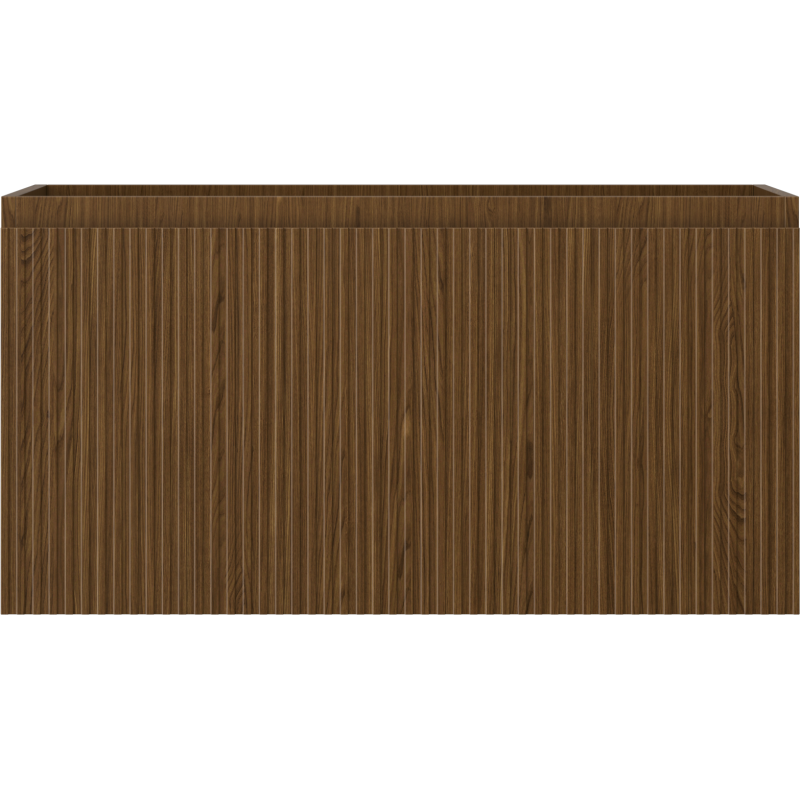 Mexen Rivel koupelnová skříňka pod umyvadlo 90 cm, 1 zásuvka, drážkovaná, ořech - 91A20-09047-1-BF86
