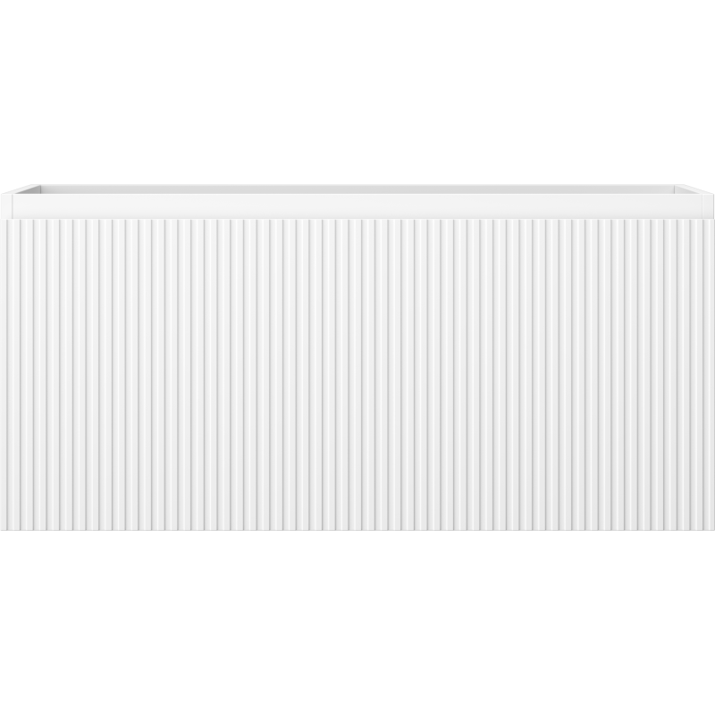 Mexen Rivel koupelnová skříňka pod umyvadlo 100 cm, 1 zásuvka, vroubkovaná, bílá matná - 91A20-10047-1-BF01