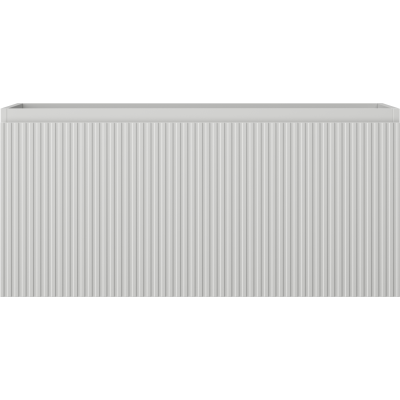 Mexen Rivel koupelnová skříňka pod umyvadlo 100 cm, 1 zásuvka, žebrovaná, šedá mat - 91A20-10047-1-BF62