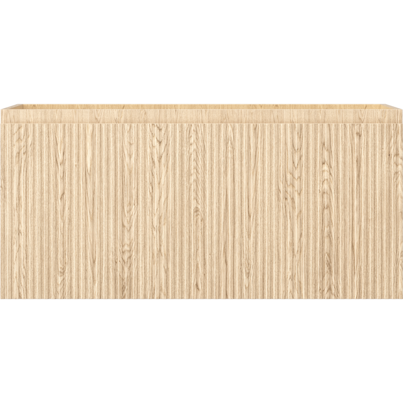 Mexen Rivel koupelnová skříňka pod umyvadlo 100 cm, 1 zásuvka, drážkovaná, dub - 91A20-10047-1-BF81