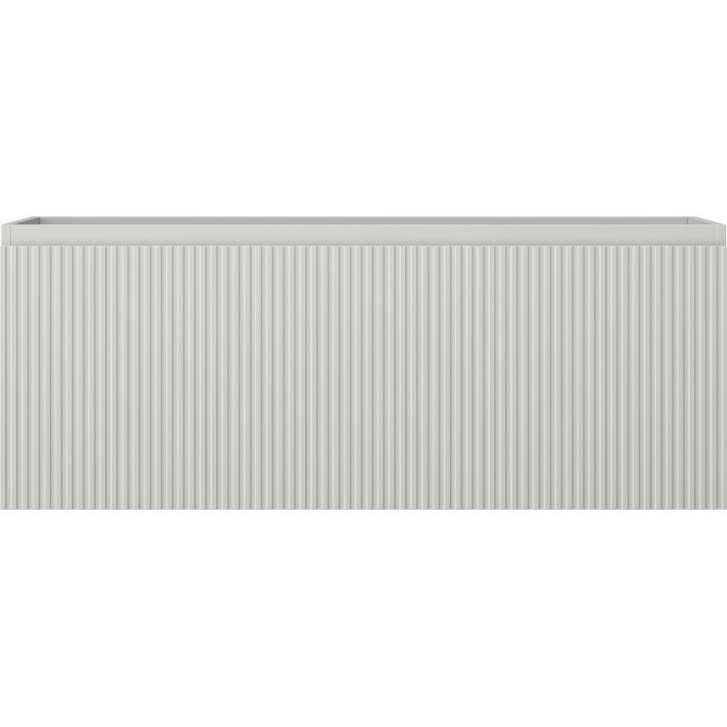 Mexen Rivel koupelnová skříňka pod umyvadlo 120 cm, 1 zásuvka, drážkovaná, šedý mat - 91A20-12047-1-BF62