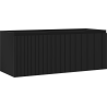 Mexen Rivel koupelnová skříňka pod umyvadlo 120 cm, 1 zásuvka, drážkovaná, černá mat - 91A20-12047-1-BF71