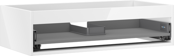 Mexen Box-A korpus skříňky pod umyvadlo 90 cm, 1 zásuvka, bílý lesk - 91AX0-0900-235-1-00