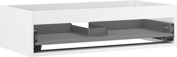 Mexen Box-A korpus skříňky pod umyvadlo 90 cm, 1 zásuvka, bílý mat - 91AX0-0900-235-1-01