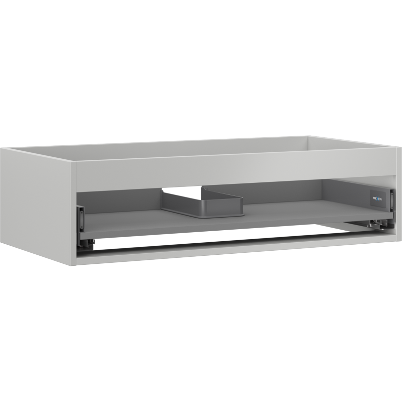 Mexen Box-A korpus skříňky pod umyvadlo 90 cm, 1 zásuvka, šedý mat - 91AX0-0900-235-1-62