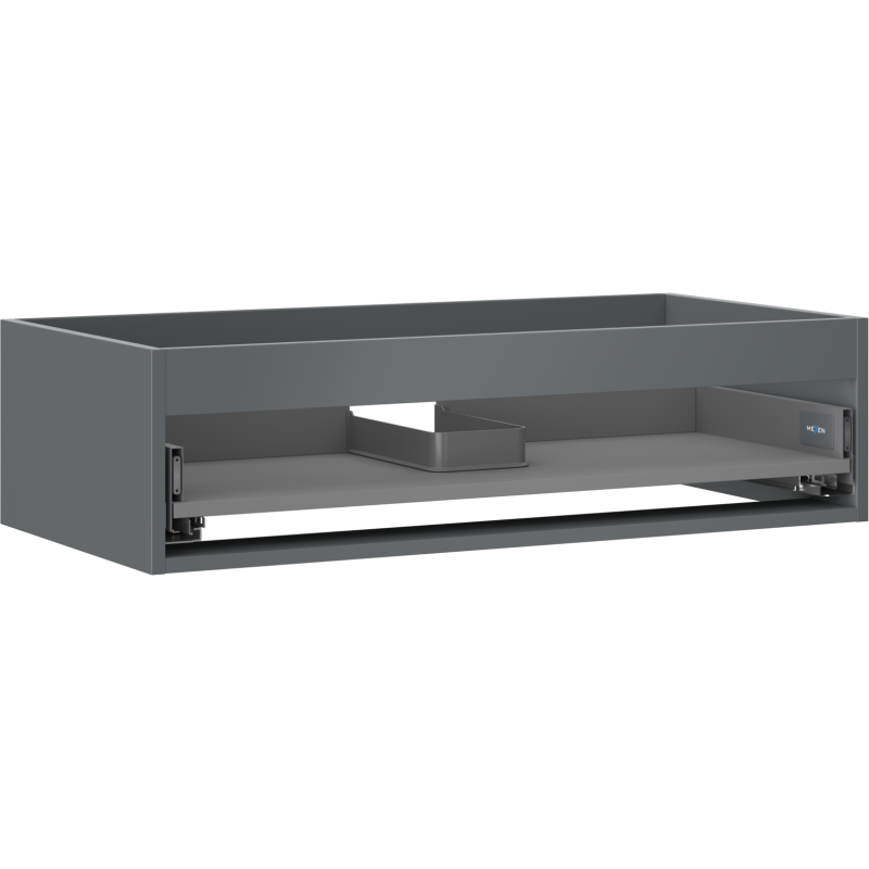 Mexen Box-A korpus skříňky pod umyvadlo 90 cm, 1 zásuvka, grafit mat - 91AX0-0900-235-1-66