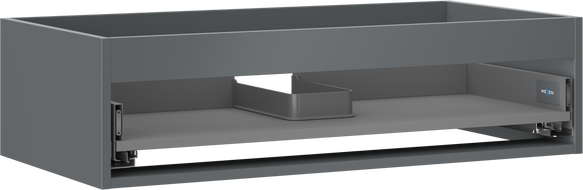 Mexen Box-A korpus skříňky pod umyvadlo 90 cm, 1 zásuvka, grafit mat - 91AX0-0900-235-1-66