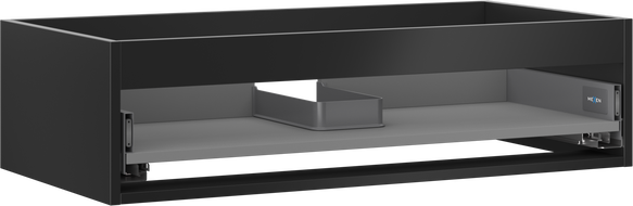 Mexen Box-A skříňka pod umyvadlo 90 cm, 1 zásuvka, černý mat - 91AX0-0900-235-1-71