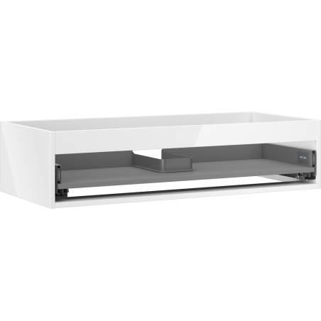 Mexen Box-A korpus skříňky pod umyvadlo 100 cm, 1 zásuvka, bílý lesk - 91AX0-1000-235-1-00