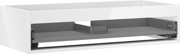 Mexen Box-A korpus skříňky pod umyvadlo 100 cm, 1 zásuvka, bílý lesk - 91AX0-1000-235-1-00