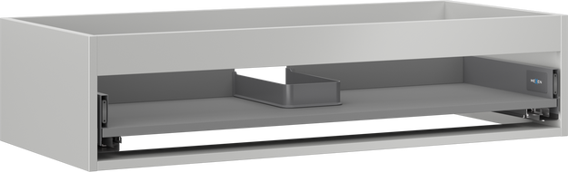 Mexen Box-A korpus skříňky pod umyvadlo 100 cm, 1 zásuvka, šedý mat - 91AX0-1000-235-1-62