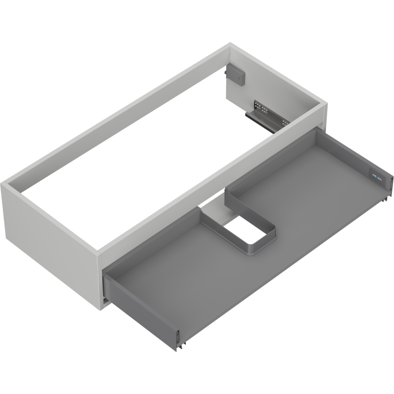 Mexen Box-A korpus skříňky pod umyvadlo 100 cm, 1 zásuvka, šedý mat - 91AX0-1000-235-1-62