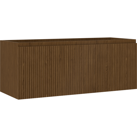 Mexen Rivel koupelnová skříňka pod umyvadlo 120 cm, 1 zásuvka, drážkovaná, ořech - 91A20-12047-1-BF86