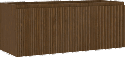 Mexen Rivel koupelnová skříňka pod umyvadlo 120 cm, 1 zásuvka, drážkovaná, ořech - 91A20-12047-1-BF86