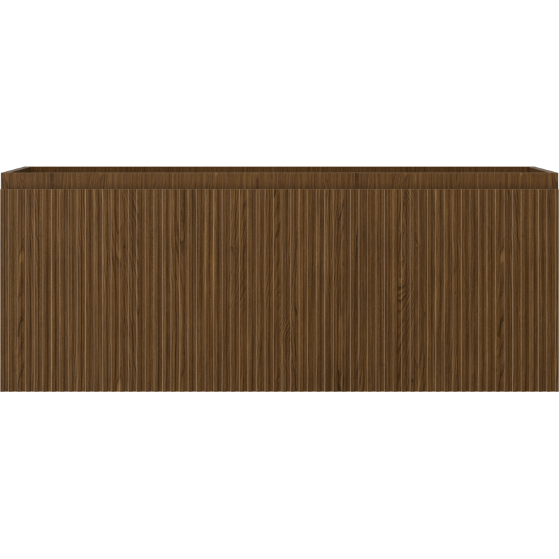 Mexen Rivel koupelnová skříňka pod umyvadlo 120 cm, 1 zásuvka, drážkovaná, ořech - 91A20-12047-1-BF86