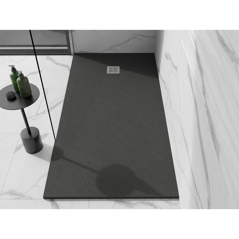 Mexen Stone+ obdélníkový kompozitní sprchový kout 180 x 90 cm, antracit - 44719018