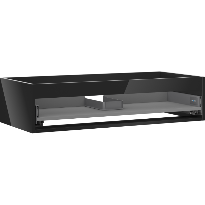 Mexen Box-A korpus skříňky pod umyvadlo 100 cm, 1 zásuvka, černý lesk - 91AX0-1000-235-1-70