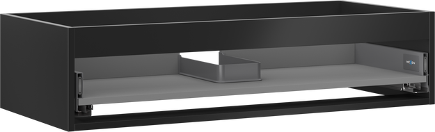Mexen Box-A korpus skříňky pod umyvadlo 100 cm, 1 zásuvka, černý mat - 91AX0-1000-235-1-71